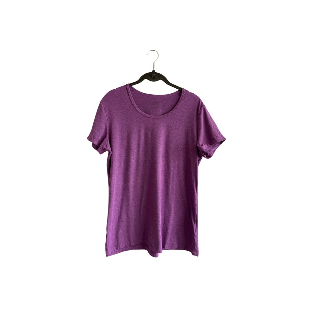 32 Degrees Short Sleeve Scoop Neck Tee-Purple-Size XL
